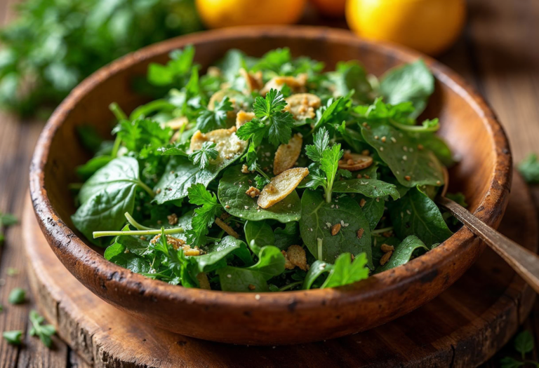 Fall Fresh Salad with Herb Vinaigrette